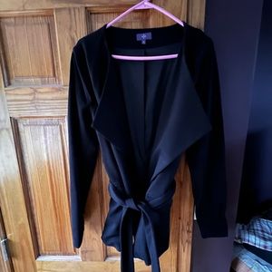 Jones NY wrap black jacket